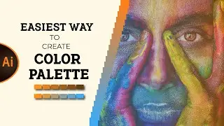 Learn how to create color palette the best and easiest way - illustrator tutorial