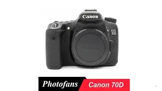 Canon 70D DSLR Camera  Vari Angle Touchscreen  Video  Wi Fi