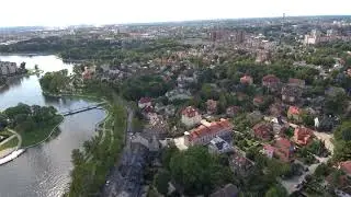 Аэросъемка Верхнее Озеро, парк Юность,  ул  Тельмана, ул  А  Невского, ул  Верхнеозерная, ул  Турген