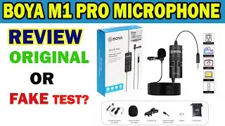 Boya Microphone Review | M1-Pro Mic for Youtubers | Boya M1 Vs M1 Pro | Original VS Fake Test🎙 🎤