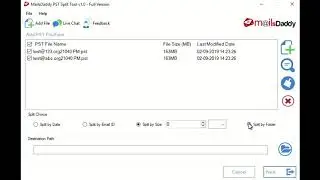 MailsDaddy PST Split Tool [Official] - Break large PST into Small PSTs