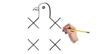 How To Draw Peacock With 4x4 Dots Easy | How To Draw A Peacockflying easy step by step