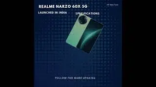 "Realme Narzo 60X - Sab Kuch Jise Chahiye, Ab Aapke Haath Mein! 🔥" #realme #narzo #5g  #smartphone