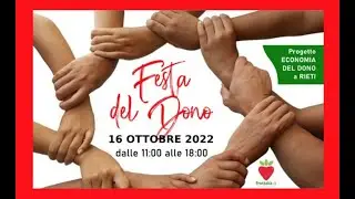 Festa del Dono Rieti 16 ottobre 2022