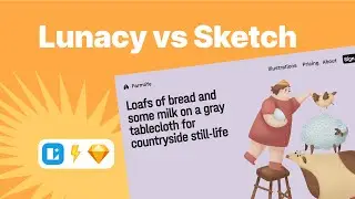 Landing page design battle: Lunacy vs. Sketch