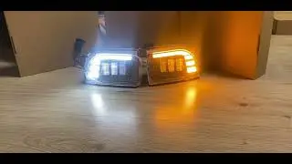 Светодиодные ПТФ Chevrolet Lacetti с ДХО и бегущим поворотом 45 Вт