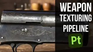 My pipline of weapon texturing in substance painter