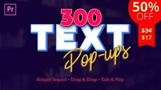 300 Text Popups Presets | Download Premiere Pro Templates