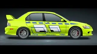 Как нарисовать винил в игре стритрейсеры,mitsubishi evo из форсаж 2