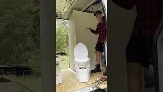 Installing a shower and toilet in our van 🚐 