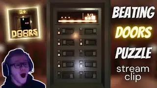 #roblox Beating Roblox Doors Puzzle included! (Stream Clip)