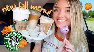 STARBUCKS 2022 FALL DRINKS & TREATS! Pumpkin Spice + more!