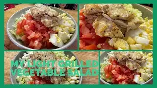 MY WEIGHT LOSS SALAD THAT I EAT 6 DAYS A WEEK FOR LUNCH/OLD SCHOOL GRILLED CHICKEN SUMMERTIME SALAD