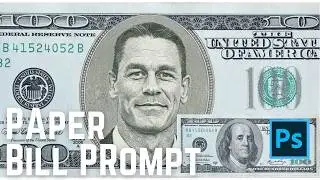 How to Place Your Portrait on a Money Bill Generative Fill in Photoshop