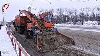 Лаповый снегопогрузчик