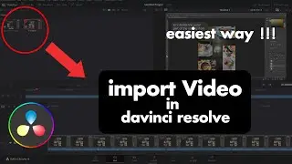 how to import video media in davinci resolve | davinci resolve 19