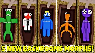 UPDATE 💀⚰ How to get ALL 5 NEW COFFIN RAINBOW FRIENDS BACKROOMS MORPHS! [UPDATE 124] - Roblox