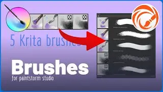 BRUSHES  🔹 PAINTSTORM STUDIO 🔹5 KRITA's BRUSHES