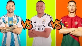 Comparison Mesii vs Mbappe vs Ronaldo