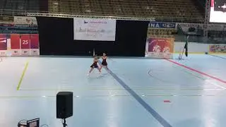 ELITÉ OSTRAVA, 2018, - duo baton senior Terka Torčíková a Zuzka Tydlačková