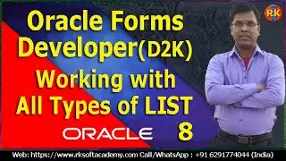 Oracle Forms Developer Tutorial-Part8 | Working with all LIST ITEMS | Developer 2000 | D2K