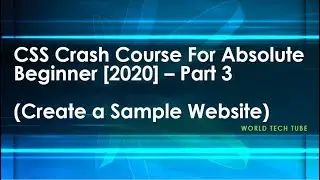 Create a responsive website using HTML, CSS, Media query | CSS crash course video [part 3]