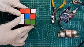 Measure Distance UltraSonicSensor MAX7219 Dot Matrix DHT11