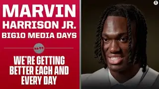 2023 Big Ten Media Days: Marvin Harrison Jr. Interview | CBS Sports