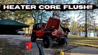 Heater Core Flush on a 1998 Jeep TJ! Fix Your Jeep's Heater!