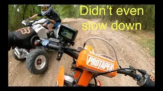 NEAR HEAD ON CRASH WITH ATV!!