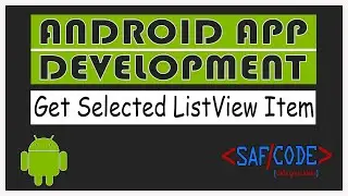 How to Get selected ListView Item in Android Studio || OnItemClick Event Part-16