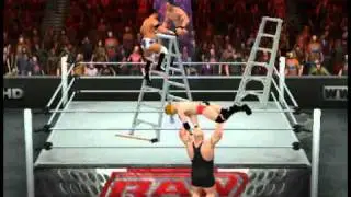 WWE SVR 2011 codebreaker off a ladder