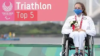 Tokyo 2020's Top 5 Triathlon Moments 🏊 🚴 🏃 | Paralympic Games