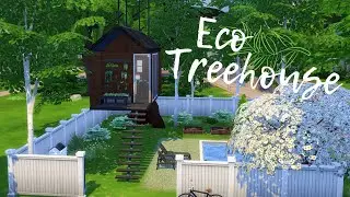 HANGING ECO TREEHOUSE 🌿🌱 // Sims 4: Speed Build (NO CC)