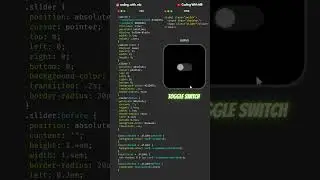 Toggle Switch with HTML and CSS 
