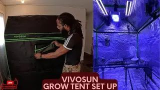 Vivosun grow tent indoor greenhouse set up 