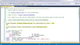 Demonstrating batch mode on rowstore