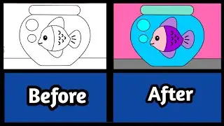 fish 🐟 drawing for kids | fish drawing for toddler #drawing #painting