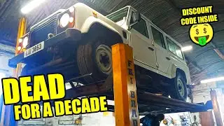 Getting an MOT and driving the Land Rover 250 miles after standing in a barn for 10 years.