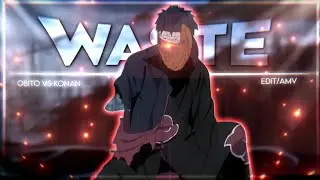 [ Waste ] [ Obito vs Konan - Edit/AMV ] Free Alightmotion Preset! ❤
