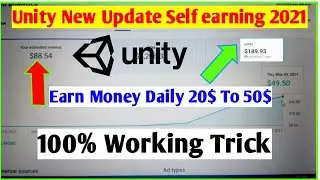 Unity 50$ Self Click Earning Full Tutorial Create Unity Self Earning Account 2021 BY Asim Pardasi