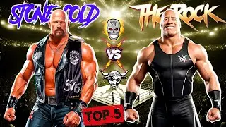 Stone Cold Steve Austin Vs. The Rock / Best of 5 matches in 5 different WWE games / Full match