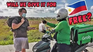 GRAB DRIVERS 🇵🇭 feeding PULUBING FOREIGNER | Walang Pambayad sa GRAB FOOD RIDERS 🙏 (Emotional Video)