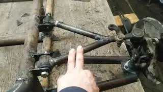 Самодельный мини баги. Передняя подвеска. Часть 2