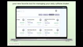 Want to keep track of your caffeine consumption? Use this handy website.