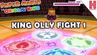 How To Beat King Olly Boss Fight 1 - Paper Mario: The Origami King