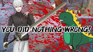 Kuzuha killing baby dinosaurs in pain. [Nijisanji English Sub]