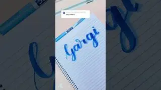 Calligraphy tutorial🩵