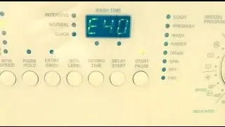 Zanussi Washing Machine E40 Error Fault Code