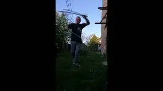 Козацькі швидкісні крутки двома шаблями. Фланкіровка. Fighting techniques with two sabers